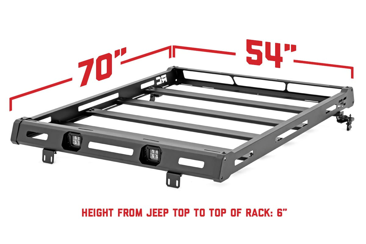 Roof Rack | Black Series Lights | Jeep Wrangler JK/Wrangler Unlimited (07-18)