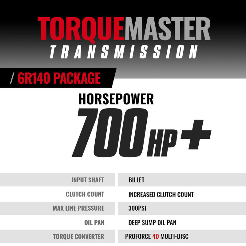 TorqueMaster Ford 6R140 Tranmission and Converter Package 6.7L Power Stroke 2011-2016 2WD/4WD BD Diesel