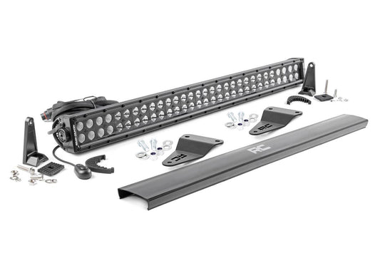 LED Light Kit | Bumper Mount | 30" Black Dual Row | Toyota 4Runner (14-20)