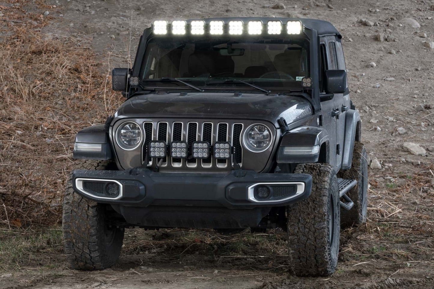 Diode Dynamics - Jeep JL SS5 Sport CrossLink Windshield White Combo Lightbar Kit