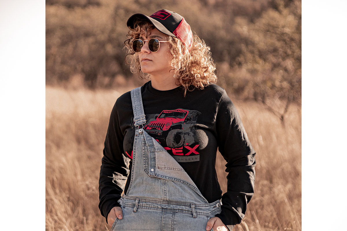 Rough Country T-Shirt | Long Sleeve | Vertex | Black | XL