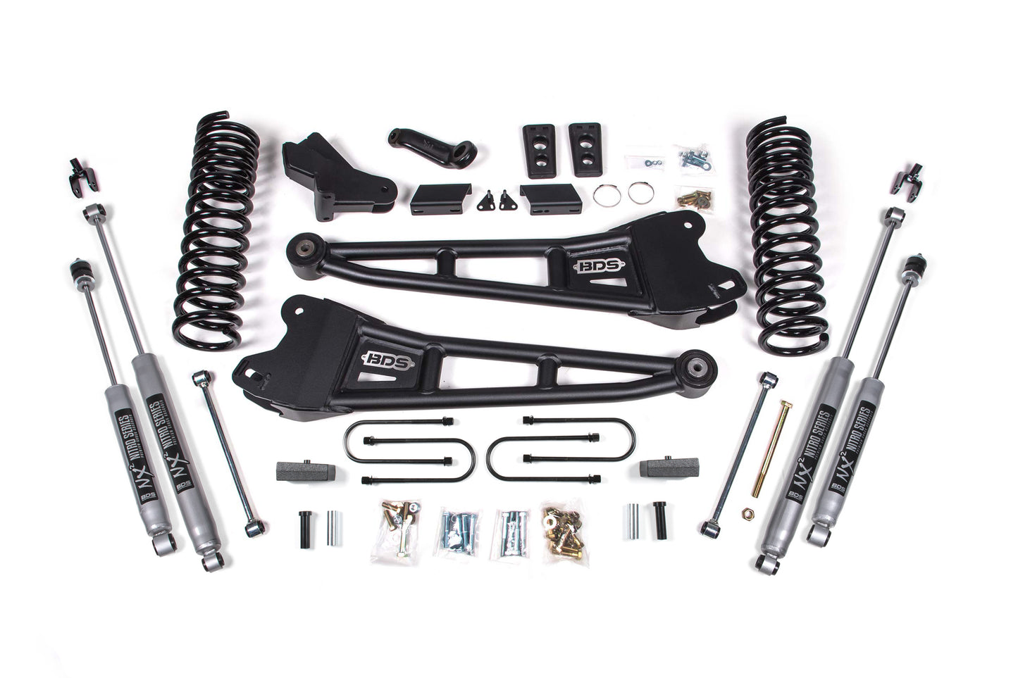 2013-2018 Ram 3500 4wd 4" Radius Arm Suspension Lift Kit 3" Rear Block Diesel