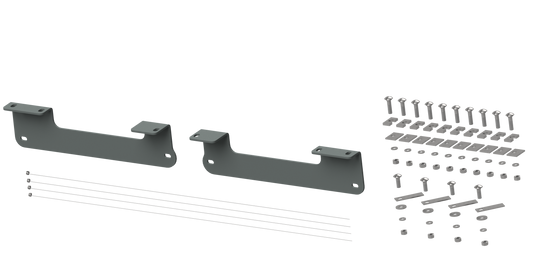 RVR2404 CUSTOM INSTALLATION KIT FOR UNIVERSAL MOUNTING RAILS FOR SOME FORD TRUCKS
