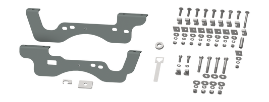 RVR2406 CUSTOM INSTALLATION KIT FOR UNIVERSAL MOUNTING RAILS FOR SOME FORD TRUCKS