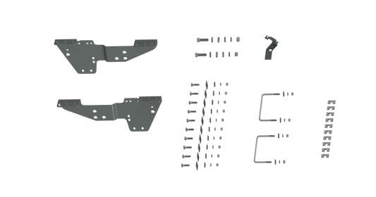 RVR2500 CUSTOM INSTALLATION KIT FOR UNIVERSAL MOUNTING RAILS FOR SOME GM TRUCKS