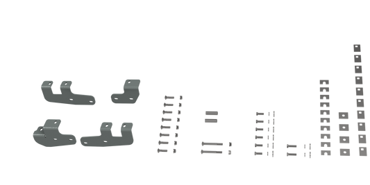 RVR2602 CUSTOM INSTALLATION KIT FOR UNIVERSAL MOUNTING RAILS FOR SOME RAM TRUCKS