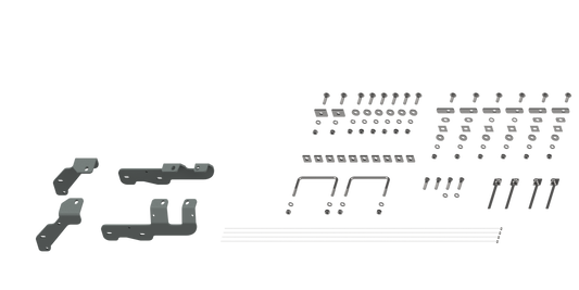 RVR2604 CUSTOM INSTALLATION KIT FOR UNIVERSAL MOUNTING RAILS FOR SOME RAM TRUCKS