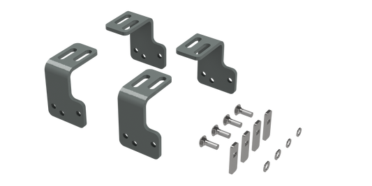 RVR3201 CUSTOM INSTALLATION KIT FOR UNIVERSAL MOUNTING RAILS FOR SOME FORD F150 TRUCKS