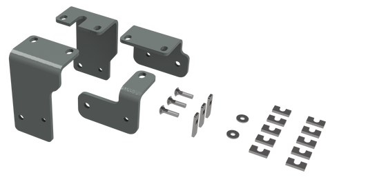 RVR3203 CUSTOM INSTALLATION KIT FOR UNIVERSAL MOUNTING RAILS FOR SOME NISSAN  TRUCKS