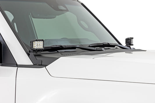 LED Light Kit | Ditch Mount | 2" Black Pair | Amber DRL | Toyota Land Cruiser (24-25)