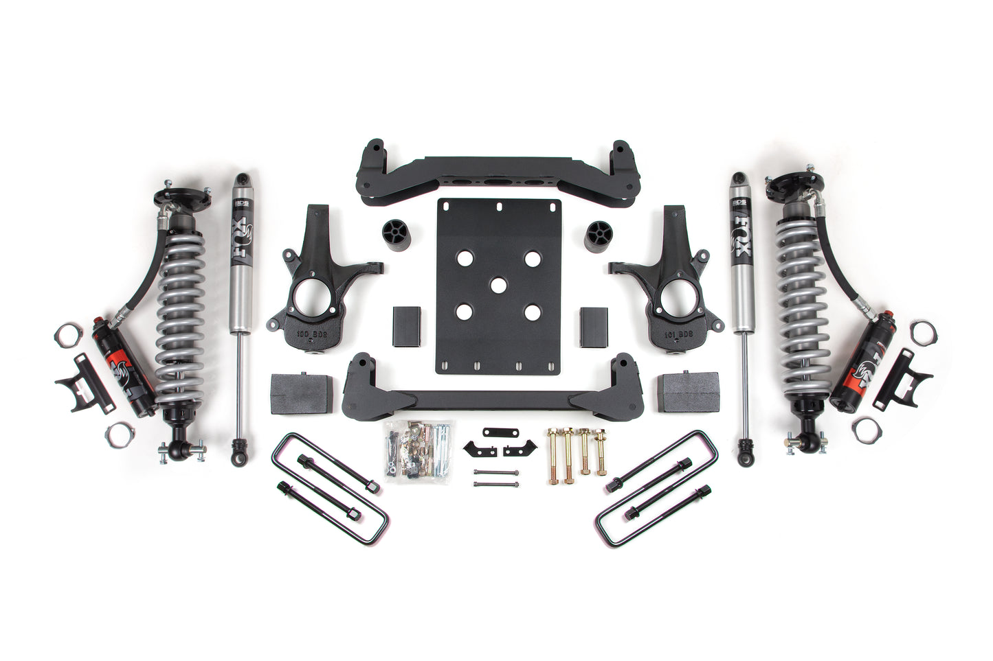 2007-2013 GM 1500 2wd 4" Suspension Lift Kit  3.5" Rear  Leaf Spring - 2.5 PES C