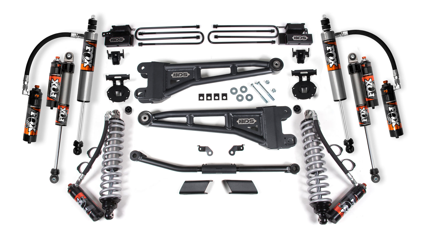 2023-2026 Ford F450 2.5" Radius Arm Suspension Lift Kit 1" Rear Block - 2.5 PES