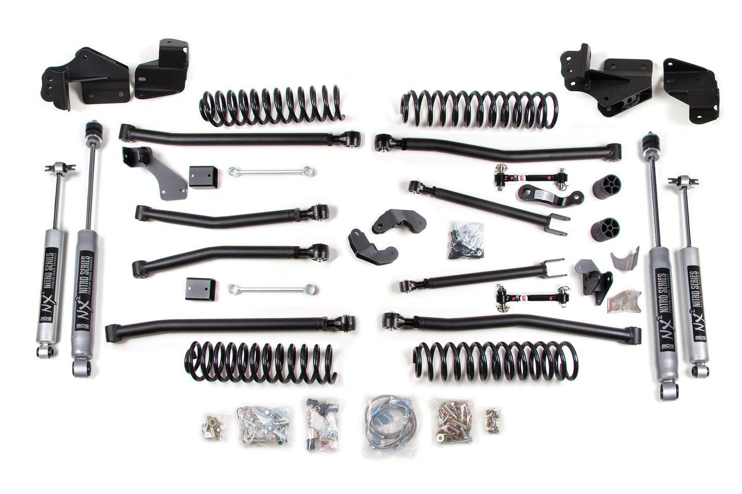 2007-2018 Jeep Wrangler JK 4WD 4-Door 4.5" Long Arm Suspension Lift Kit- Fox 2.5