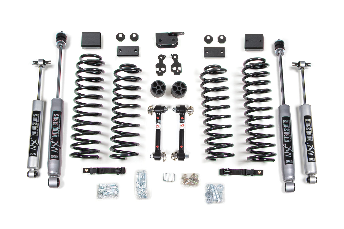 2007-2011 Jeep Wrangler JK 4WD 4-Door 3" Suspension Lift Kit - Incl. RHD - Fox 2