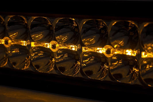 20 Inch Chrome Series LED Light Bar | Dual Row | Amber DRL