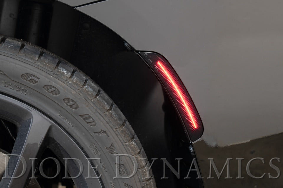 Diode Dynamics - LED Sidemarkers For 2015-2023 Dodge Charger Amber/Red (set)