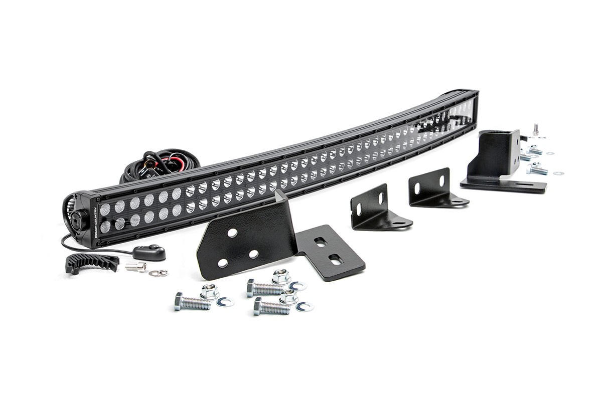 LED Light | Bumper Mount | 40" Black Dual Row | Ford F-250 Super Duty (11-16)