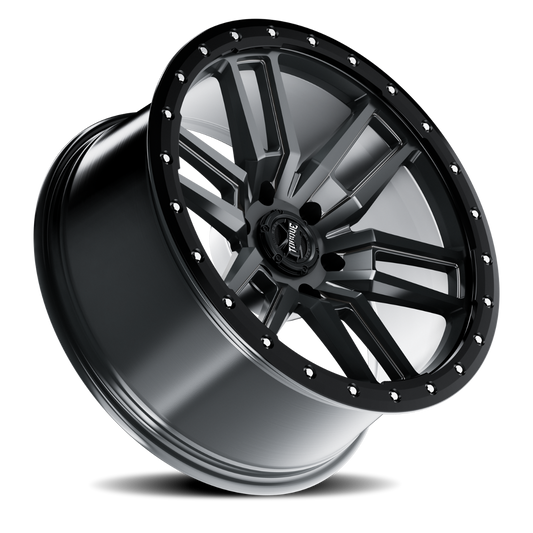 Torque Pritchett | Anthracite w/Black Lip | 17x9 | 6x5.5 | 0mm