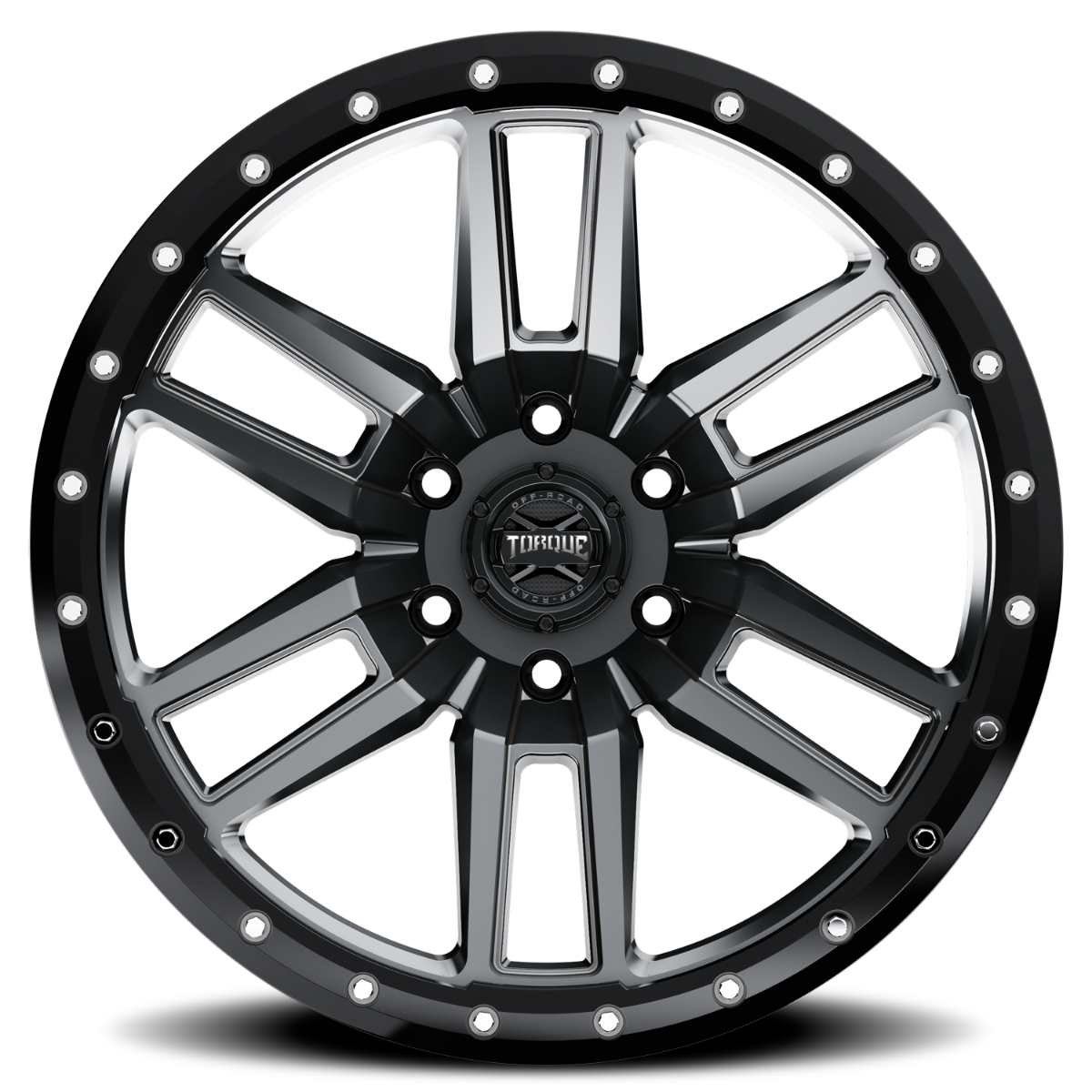 Torque Pritchett | Anthracite w/Black Lip | 20x9 | 6x5.5 | -12mm