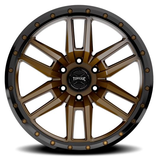 Torque Pritchett | Bronze w/Black Lip | 17x9 | 6x5.5 | 0mm