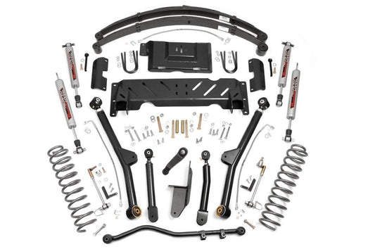 4.5 Inch Lift Kit | Long Arm | RR Leafs | NP242 | Jeep Cherokee XJ 4WD (84-01)