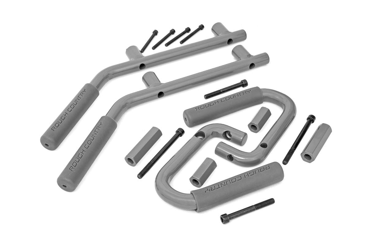 Grab Handles | Steel | FR & RR | Gray | Jeep Wrangler JK/Wrangler Unlimited (07-18)