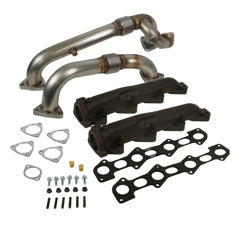 Exhaust Manifold and Up-Pipes Set Power Stroke 6.4L Ford 2008-2010 F-250/F-350/F-450/F-550 SuperDuty BD Diesel