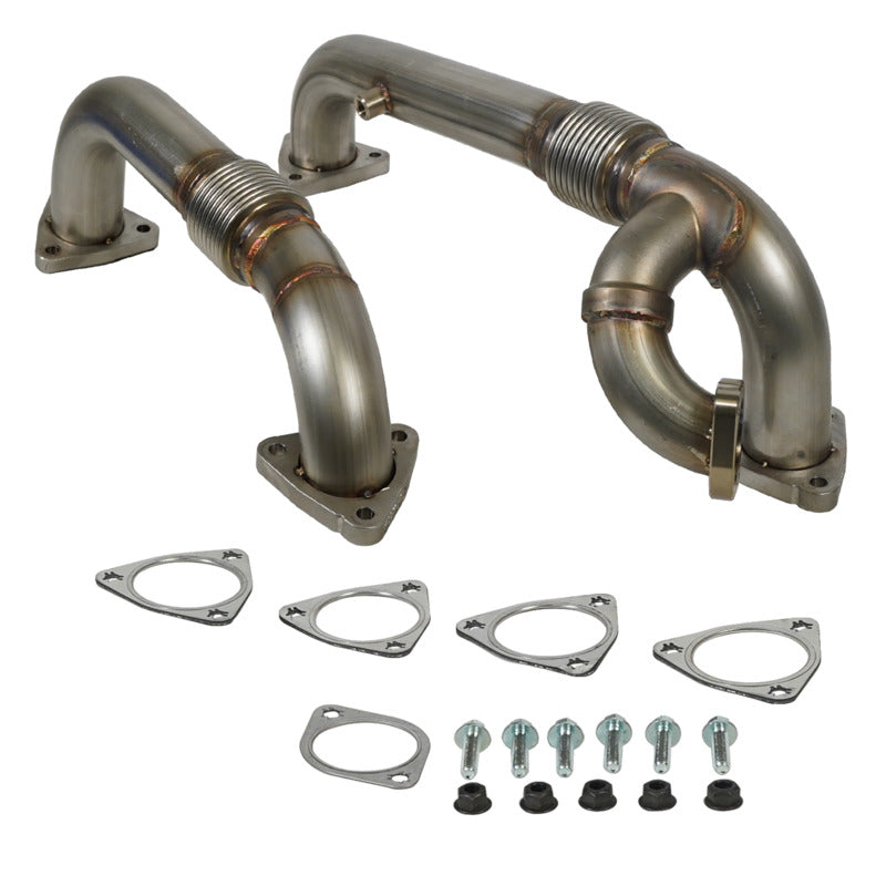 Exhaust Manifold and Up-Pipes Set Power Stroke 6.4L Ford 2008-2010 F-250/F-350/F-450/F-550 SuperDuty BD Diesel