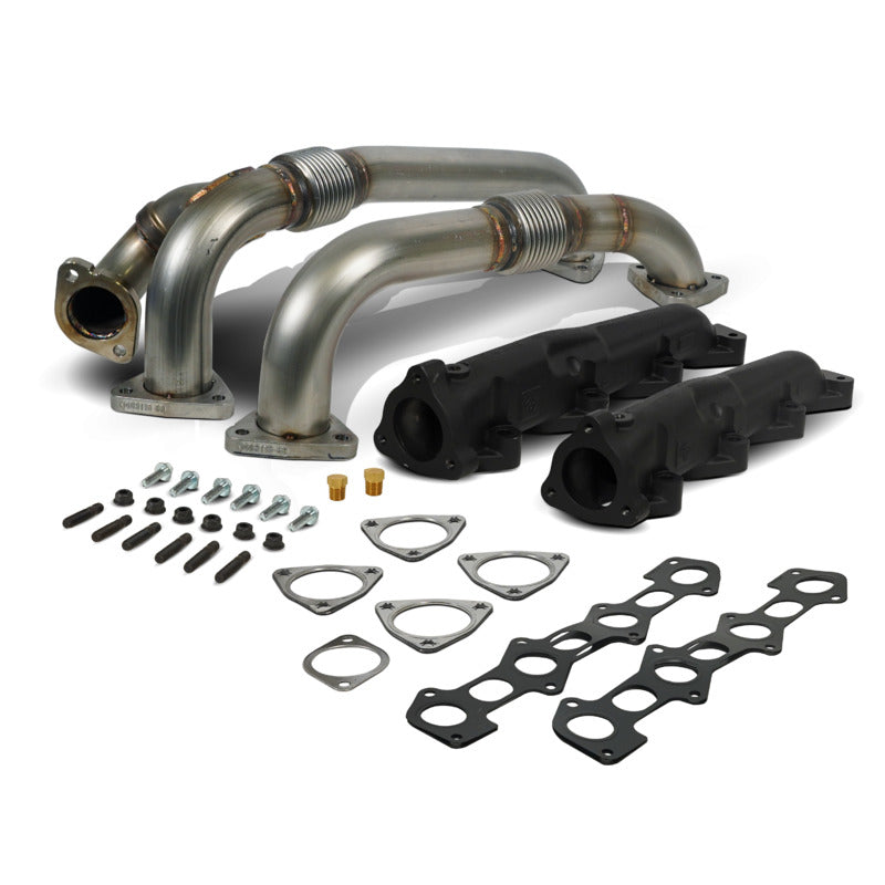 Exhaust Manifold and Up-Pipes Set Power Stroke 6.4L Ford 2008-2010 F-250/F-350/F-450/F-550 SuperDuty BD Diesel