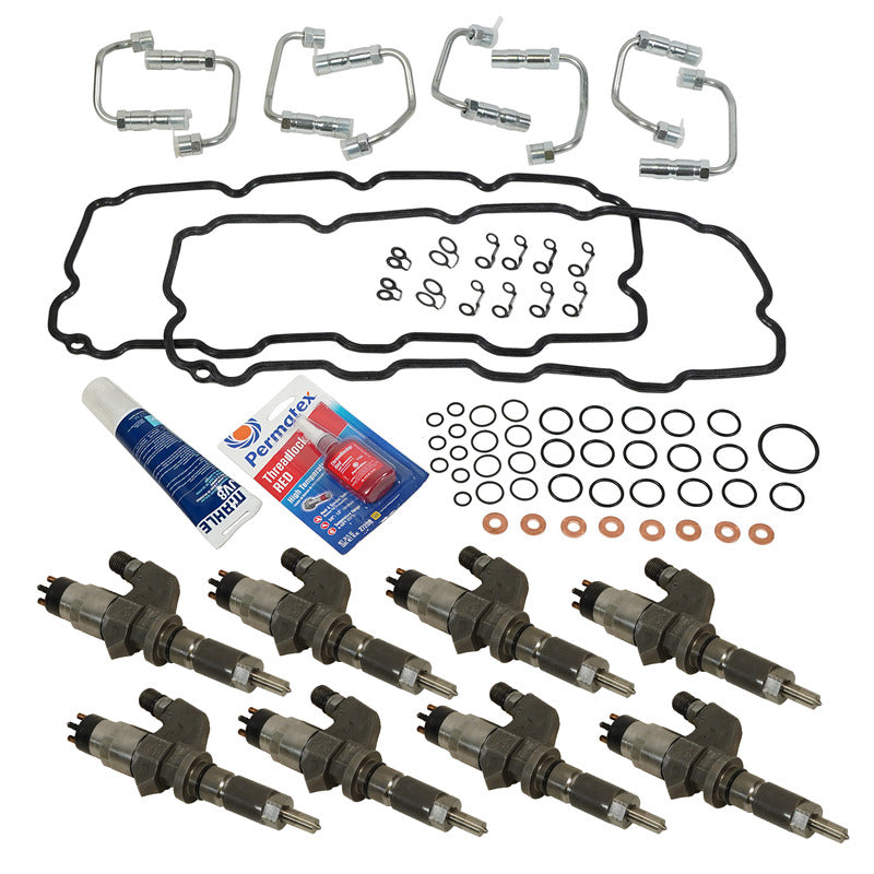Injectors + Install Kit Silverado/Sierra 6.6L Duramax 2001-2004 2500/3500 BD Diesel