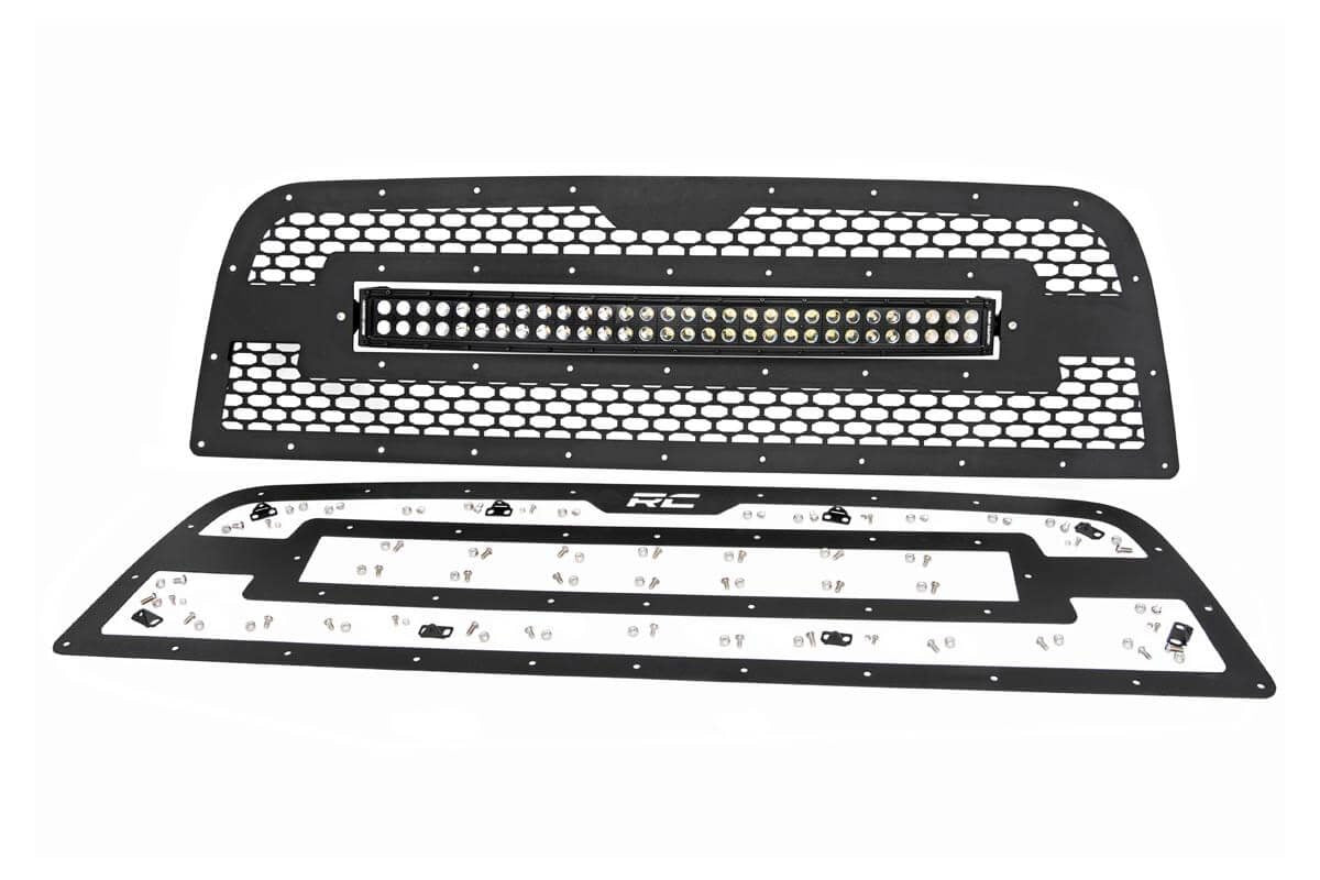 Mesh Grille | 30" Dual Row LED | Black | Ram 2500/3500 2WD/4WD (2013-2018)