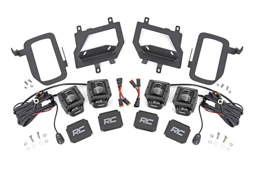 LED Light Kit | Fog Mount | Dual 2" Black Pairs | SAE | Ford F-150 (15-17)