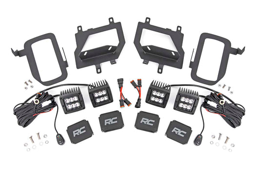 LED Light Kit | Fog Mount | Dual 2" Black Pairs | Spot | Ford F-150 (15-17)