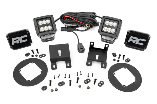LED Light Kit | Fog Mount | 2" Black Pair | Fog | Subaru Outback (15-19)