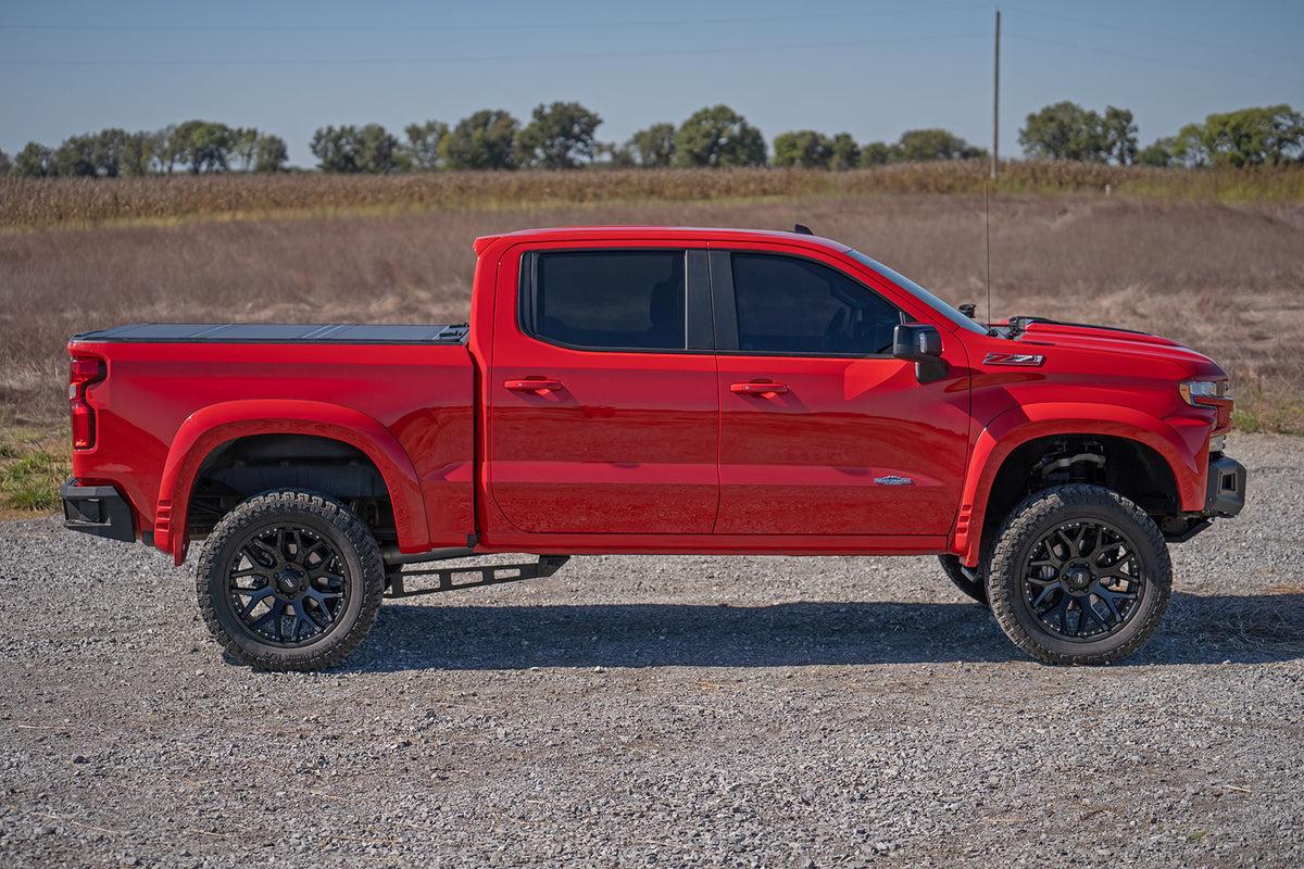 Hard Tri-Fold Flip Up Bed Cover | 5'10" Bed | Chevy/GMC Sierra 1500 (19-26)/Silverado 1500 (19-26)