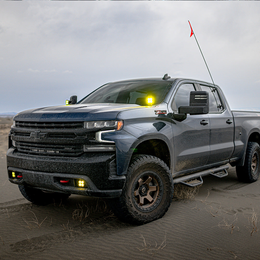 Silverado 1500 2019 Fog Pocket Mount Kit Pro Baja Amber FPK Sport WC Baja Designs