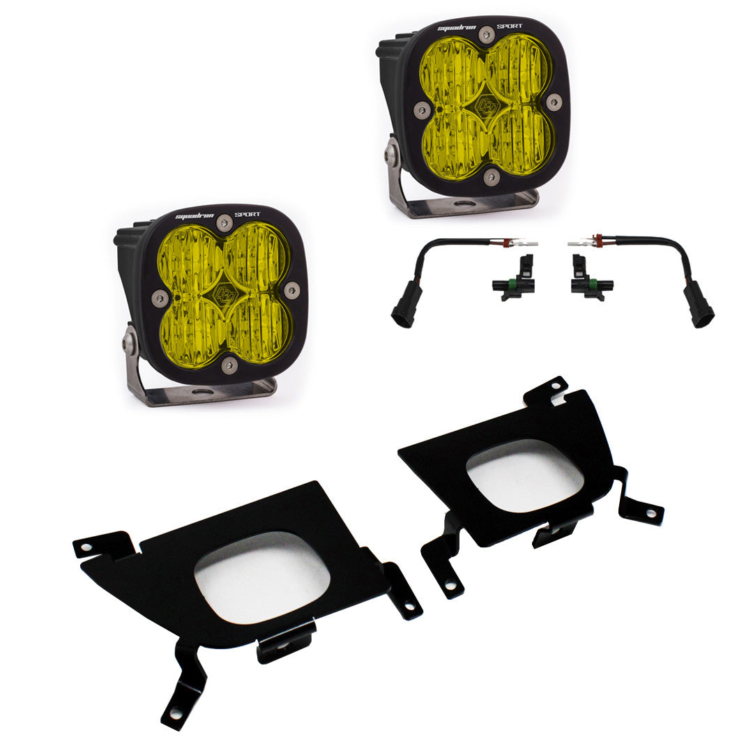 Silverado 1500 2019 Fog Pocket Mount Kit Pro Baja Amber FPK Sport WC Baja Designs