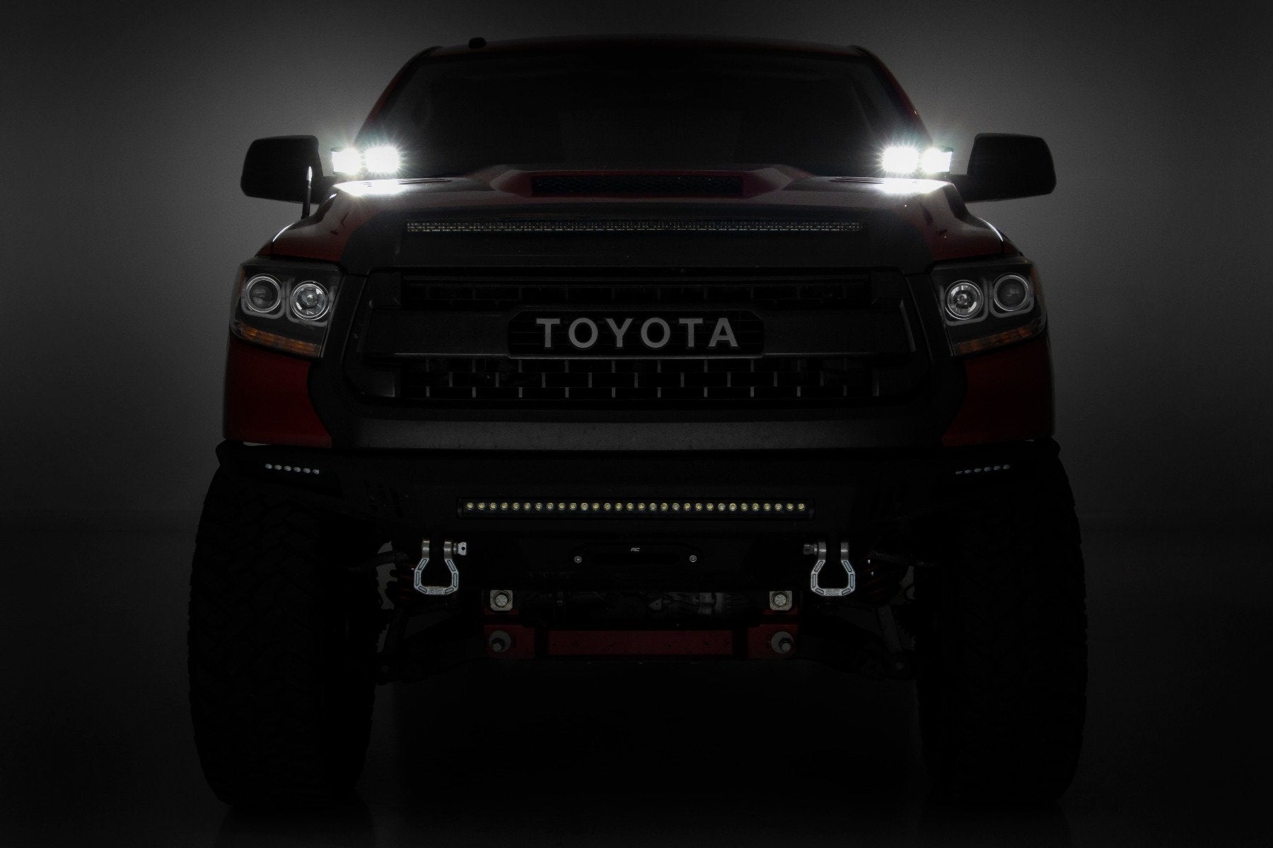 LED Light Kit | Ditch Mount | Dual 2" Black Pairs | Spot/Flood | Toyota Tundra (14-21)