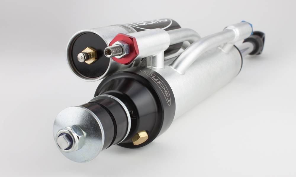 2.5 Inch Front Bypass Shocks 2 Tube with Remote Reservoirs for 2007-2017 Jeep JK OE Replacement Radflo