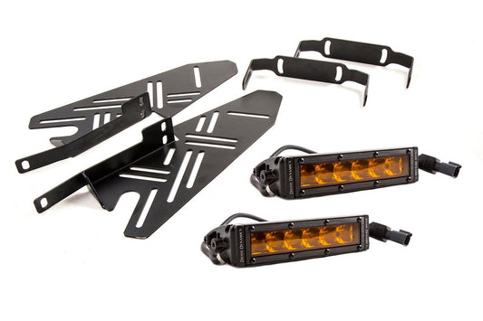 Diode Dynamics - SS6 LED Fog Light Kit For 2017-2020 Ford Raptor  Amber Driving