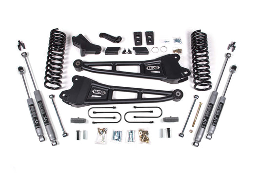 2013-2018 Ram 3500 4wd 4" Radius Arm Suspension Lift Kit  3" Rear  Block  Diesel