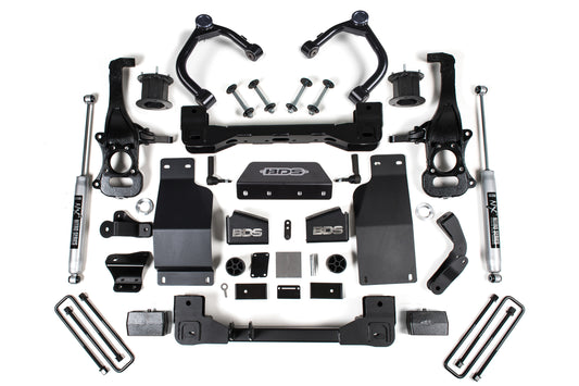 2019-2024 Chevy/GMC 1500 4wd 4" Suspension System - Diesel - Fox