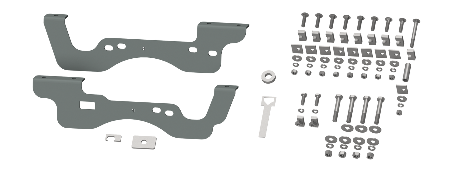 CUSTOM INSTALLATION MOUNTING BRACKET KIT FOR 5TH WHEEL HITCH