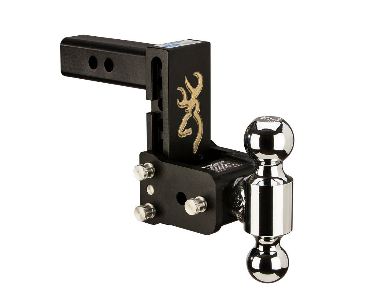 TS10037BB B&W TOW AND STOW DUAL BALL 2 ADJ BALL MOUNT 5 DROP/5-1/2 RISE BROWNING