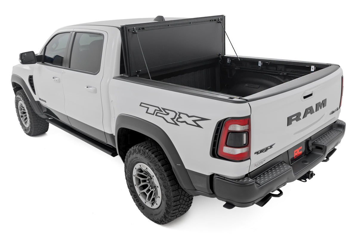 Hard Tri-Fold Flip Up Fold Bed Cover | 5'7" Bed | Ram 1500 (19-26)/1500 TRX (21-24)