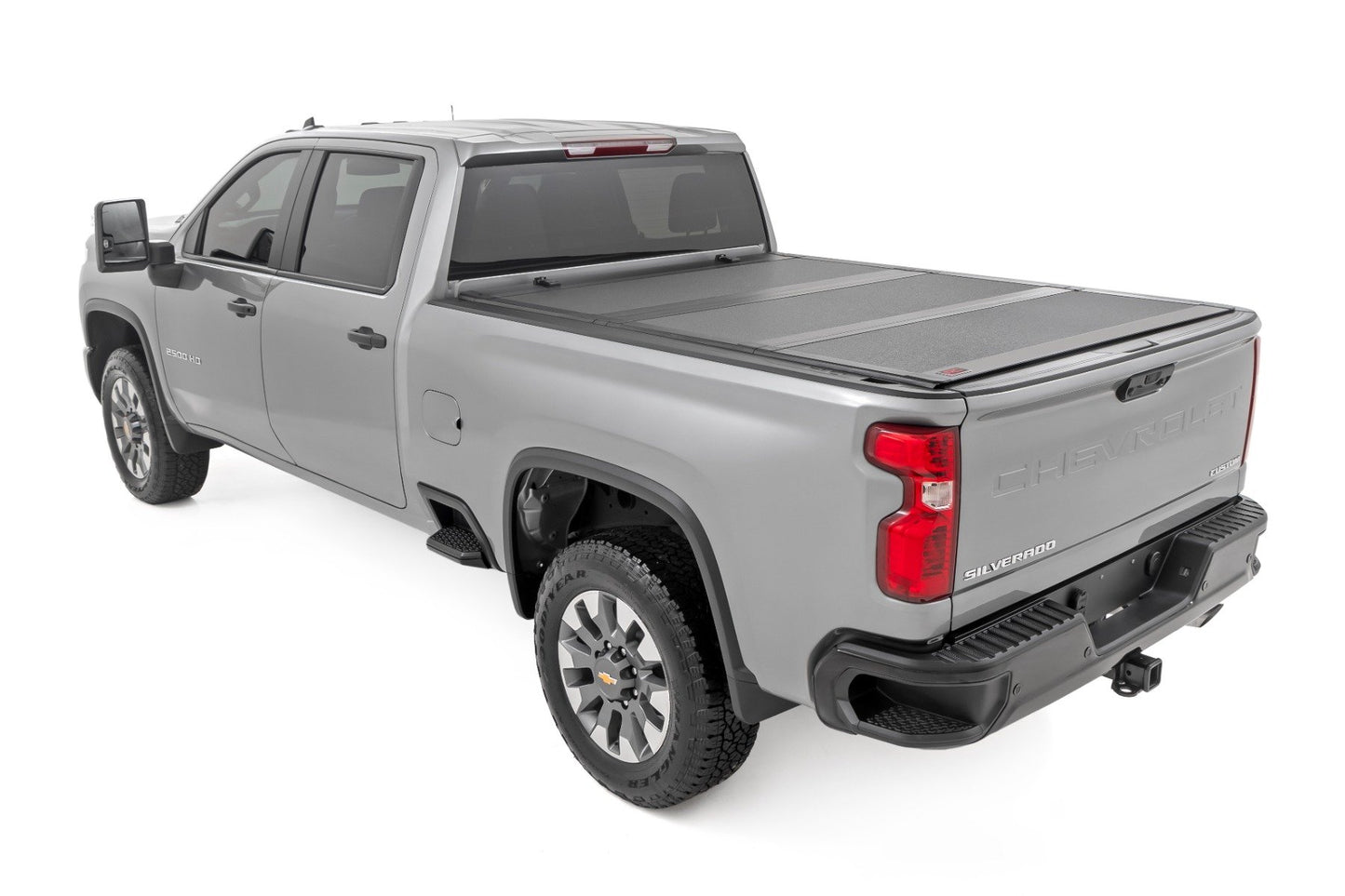 Hard Tri-Fold Flip Up Bed Cover | 6'9" Bed | Chevy/GMC  Silverado/Sierra 2500HD/3500HD (20-26)