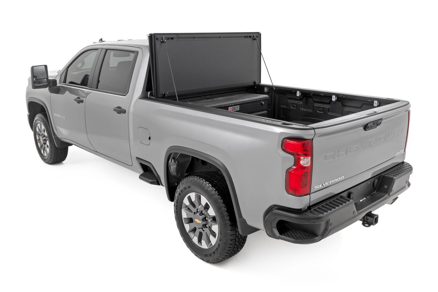 Hard Tri-Fold Flip Up Bed Cover | 6'9" Bed | Chevy/GMC  Silverado/Sierra 2500HD/3500HD (20-26)