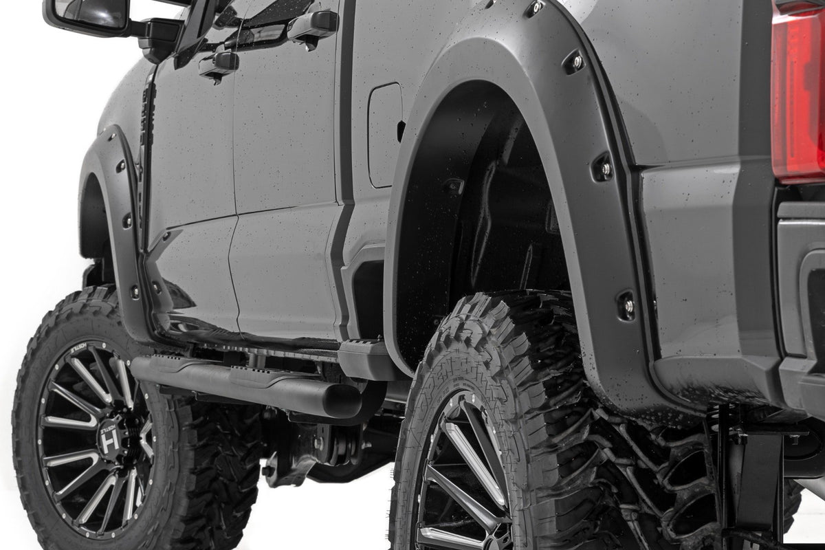 Pocket Fender Flares | YZ Oxford White | Ford F-250/F-350 Super Duty (23-26)