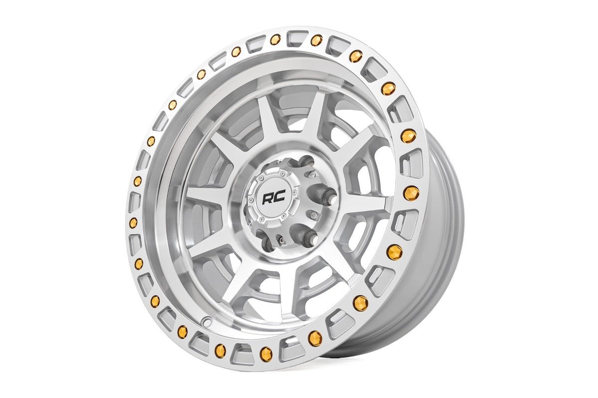 Rough Country 85 Series Wheel | Simulated Beadlock | Full Machine | 17x9 | 8x6.5 | +0