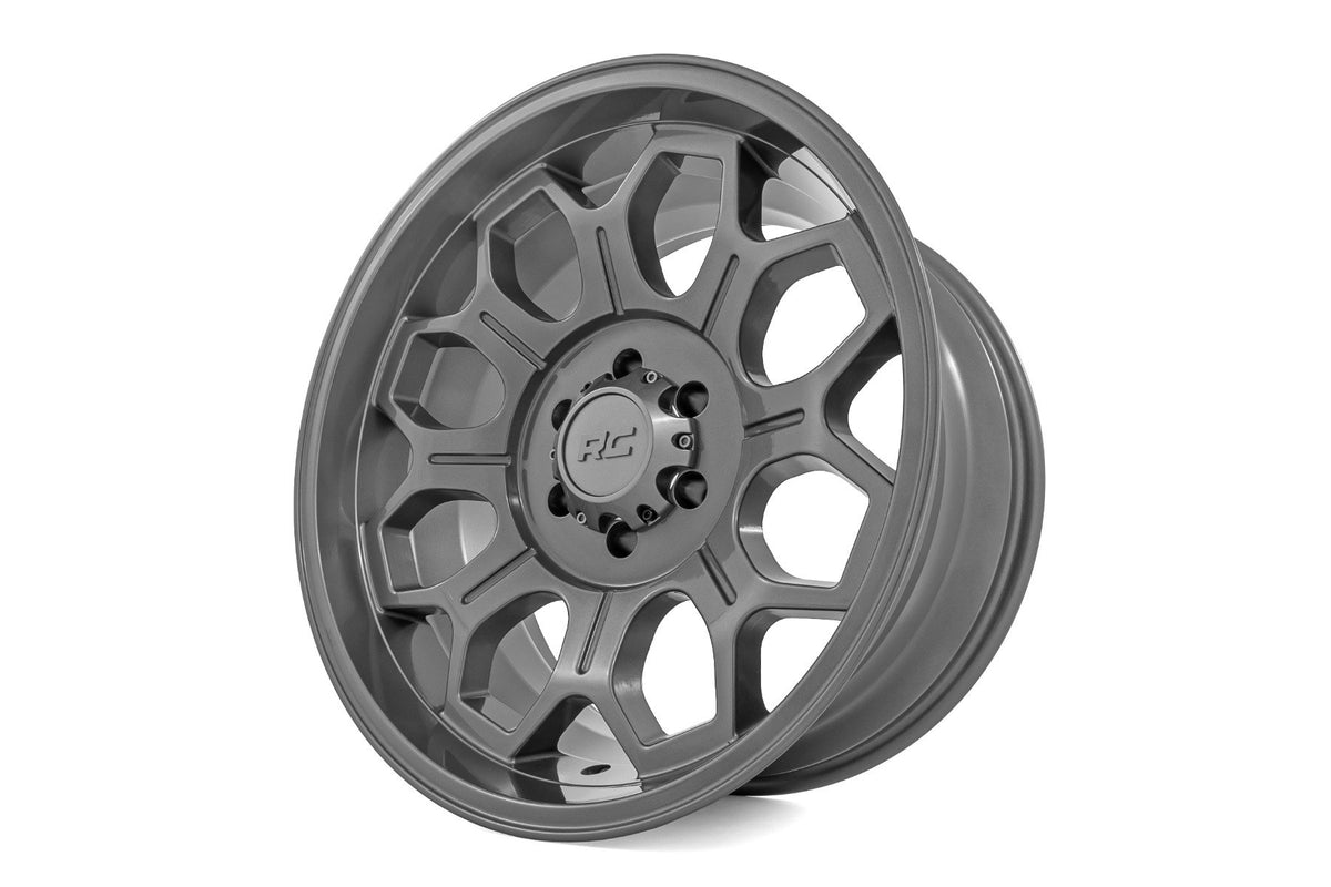 Rough Country 77 Series Wheel | One-Piece | Gunmetal Gray | 20x9 | 6x5.5 | 0mm